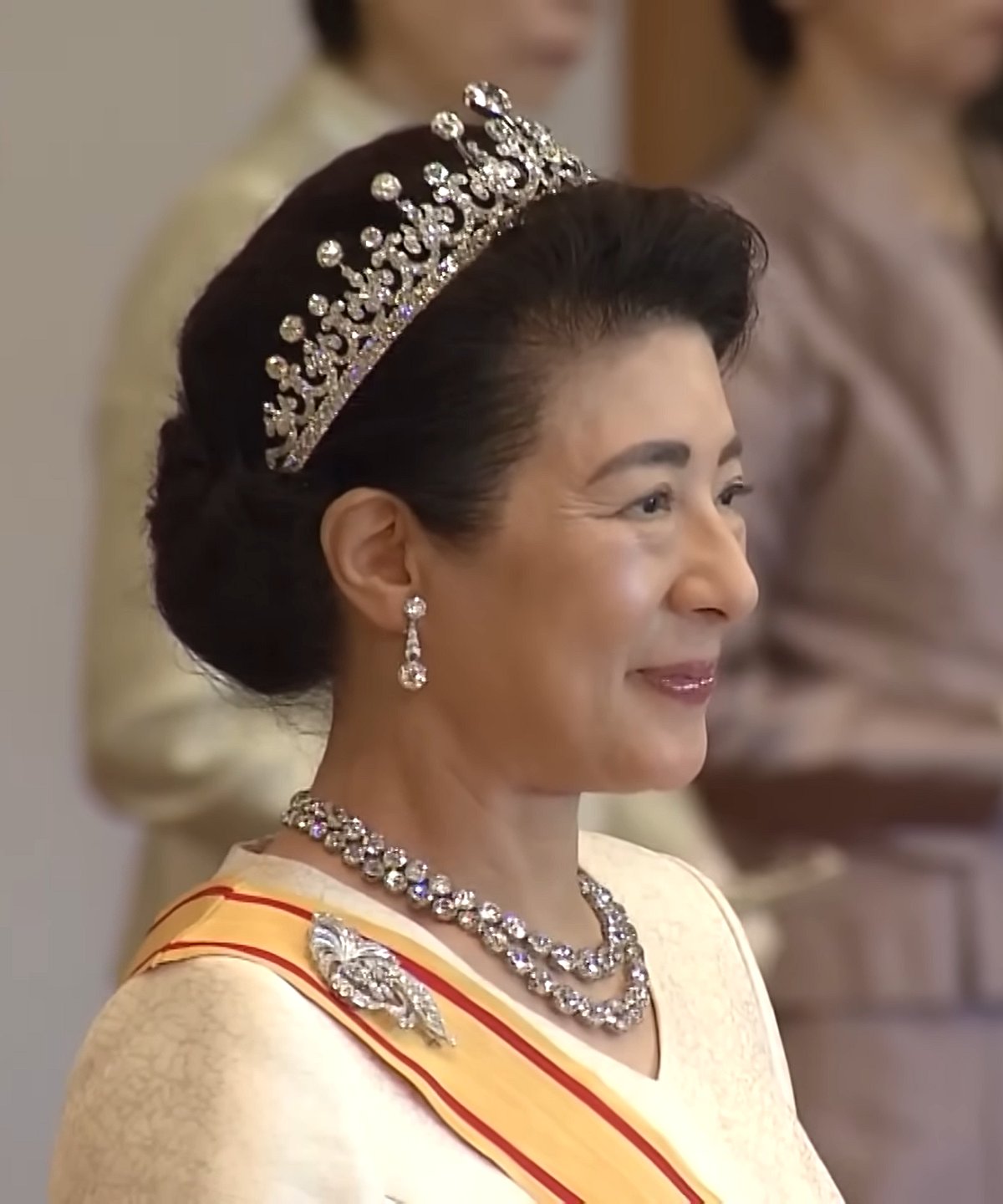 Members of Japan's imperial family attend New Year receptions at the Imperial Palace in Tokyo on January 1, 2026 (screencapture)