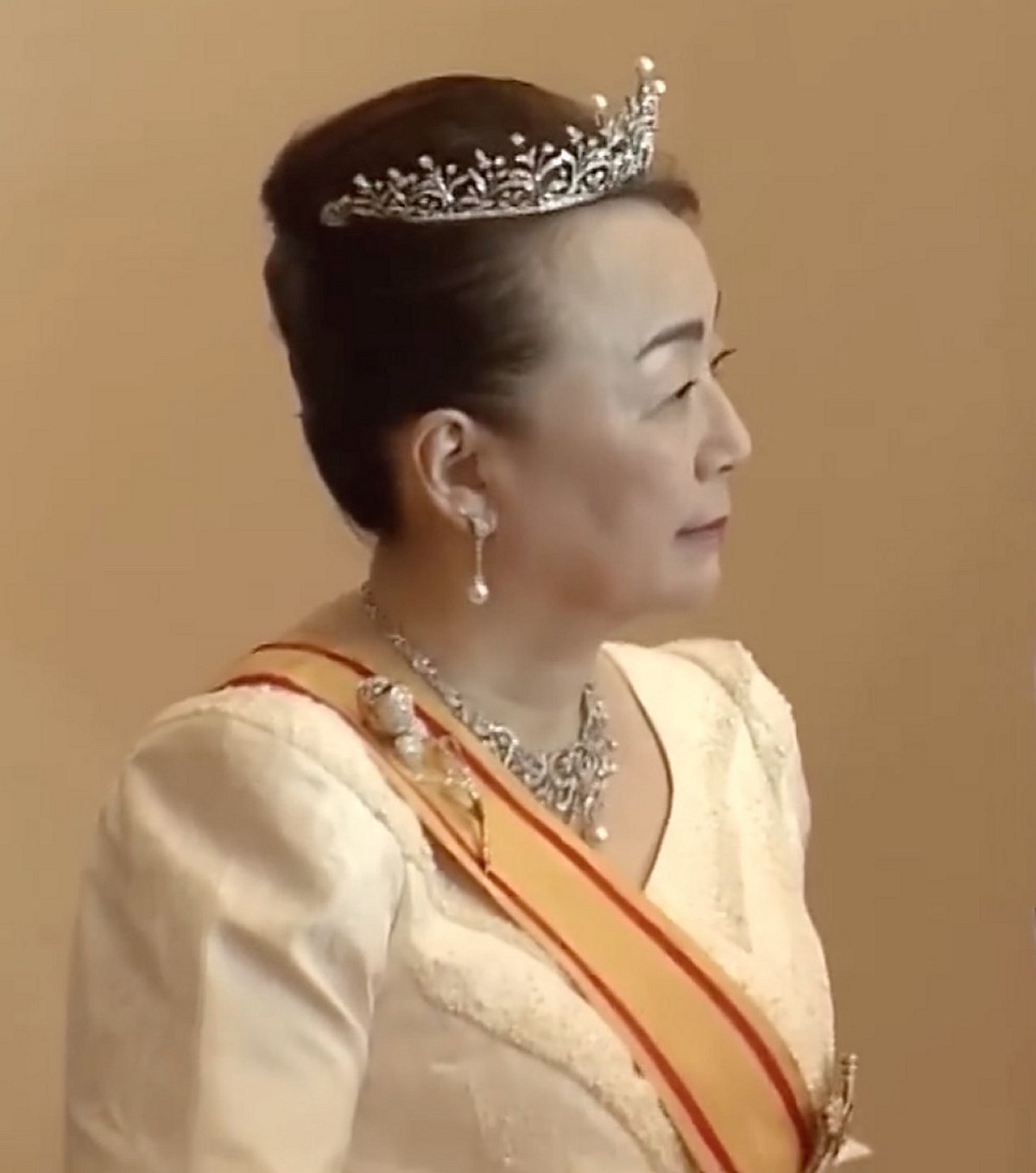 Members of Japan's imperial family attend New Year receptions at the Imperial Palace in Tokyo on January 1, 2026 (screencapture)