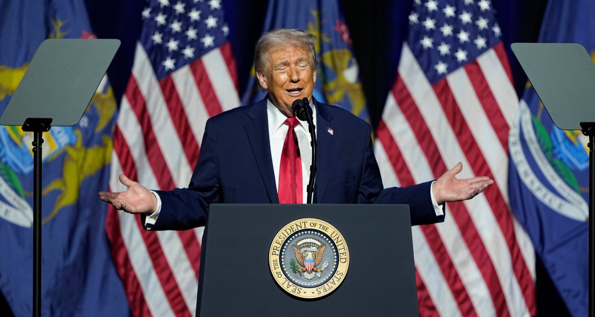 Fact check: Donald Trump touts economy, downplays costs in Michigan speech