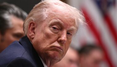 President Donald Trump listens during a cabinet meeting in the Cabinet Room of the White House in Washington, D.C., on January 29, 2026.
