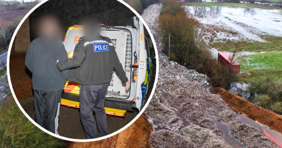 Two men arrested over illegal rubbish dump in Oxfordshire