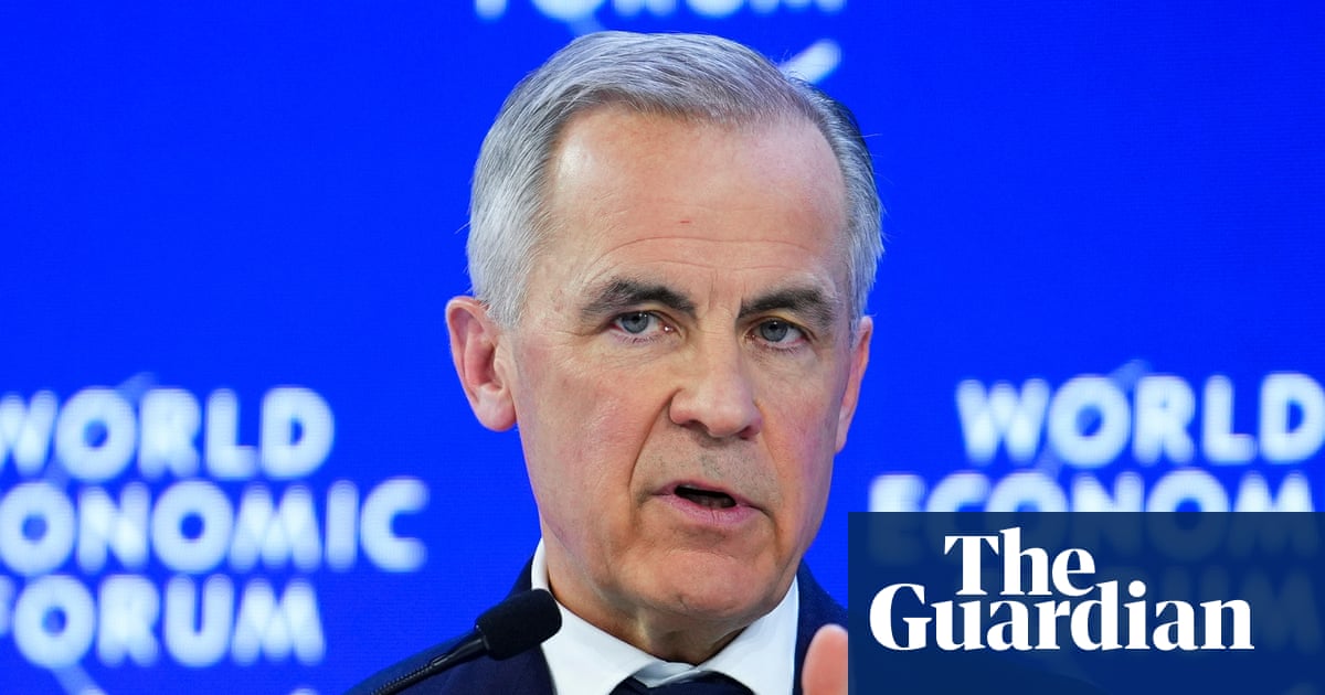 Mark Carney tells Davos the old world order is ‘not coming back’ as Trump heads to Switzerland | Mark Carney