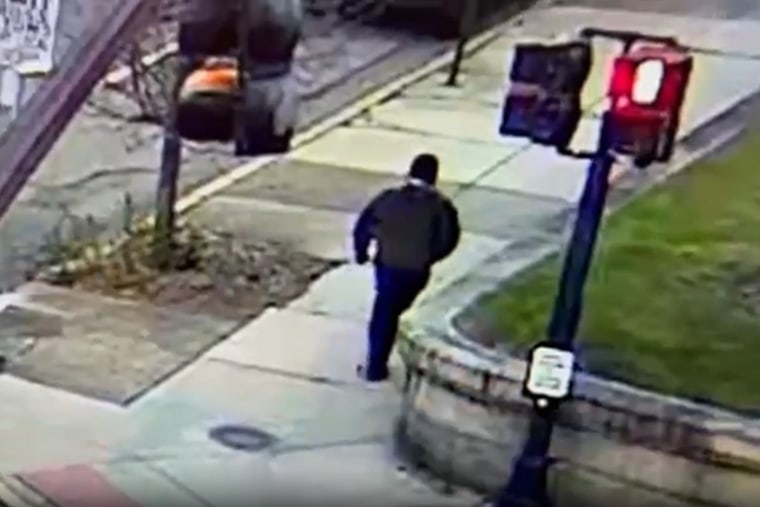 Video still of a person of interest in the shootings at Brown University.