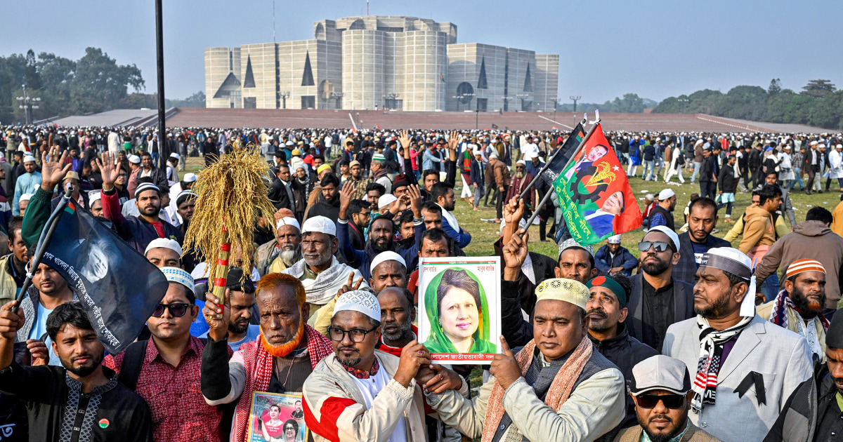 Huge crowds join funeral prayers for former Prime Minister Khaleda Zia in Bangladesh