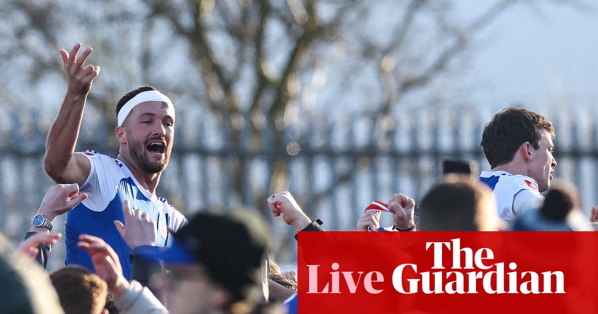 Macclesfield beat Crystal Palace 2-1 to make FA Cup history – as it happened | FA Cup
