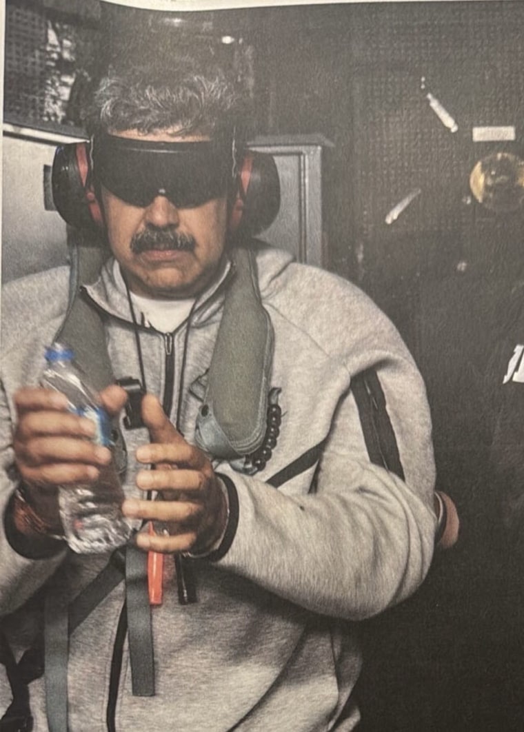 Nicolas Maduro, president of Venezuela, in U.S. custody.