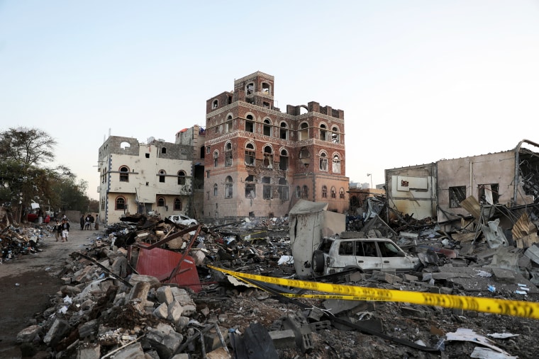 Aftermath of U.S. strikes in Sanaa