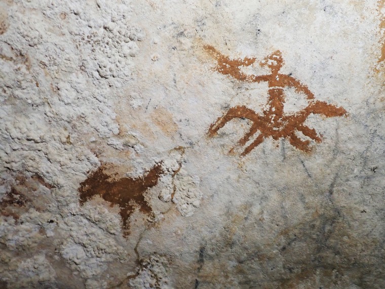 In the caves of Sulawesi, Indonesia, researchers have discovered slender stenciled hands with deliberately elongated, claw-like fingernailsthe oldest example of rock art in the world, dating back 67,800 years. 