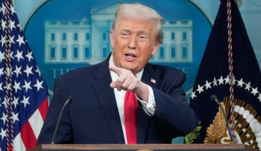 President speaks at White House as Greenland warns of possible conflict