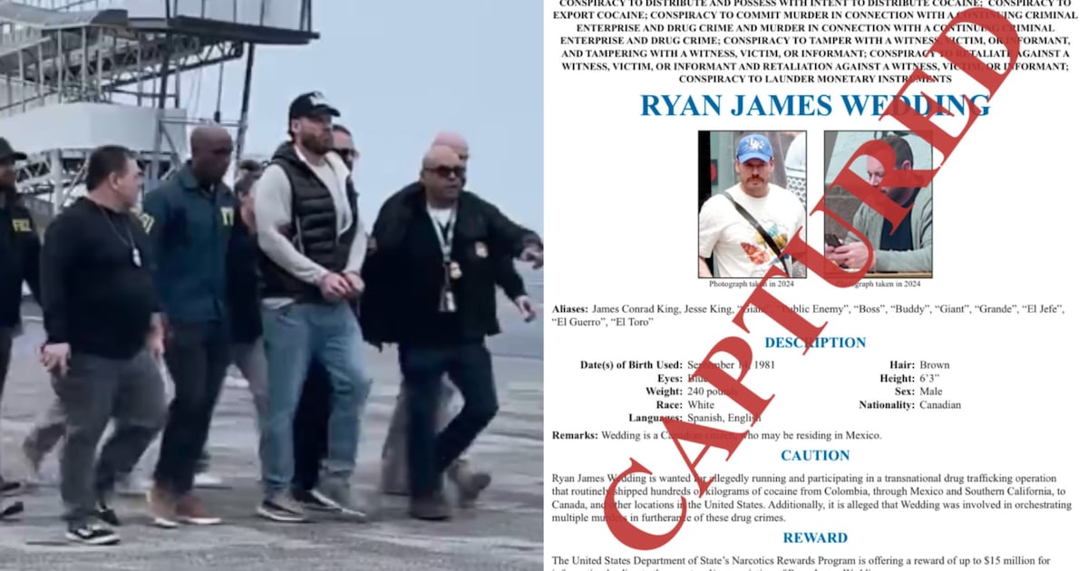 Ryan Wedding arrested in Mexico, FBI confirms