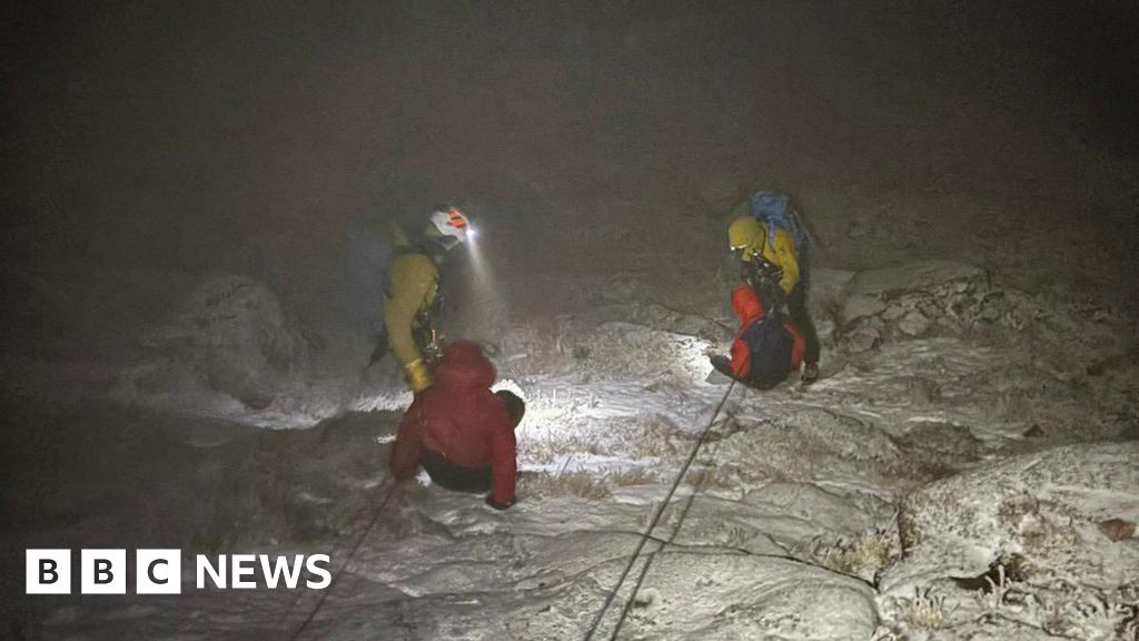 Hillwalkers rescued after getting stuck in wintry conditions in Cairngorms