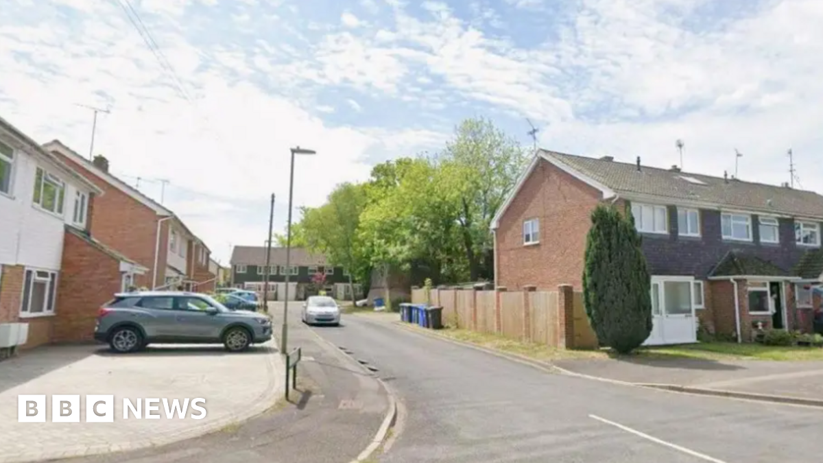 A Google Street View image of a residential area of terraced housing.