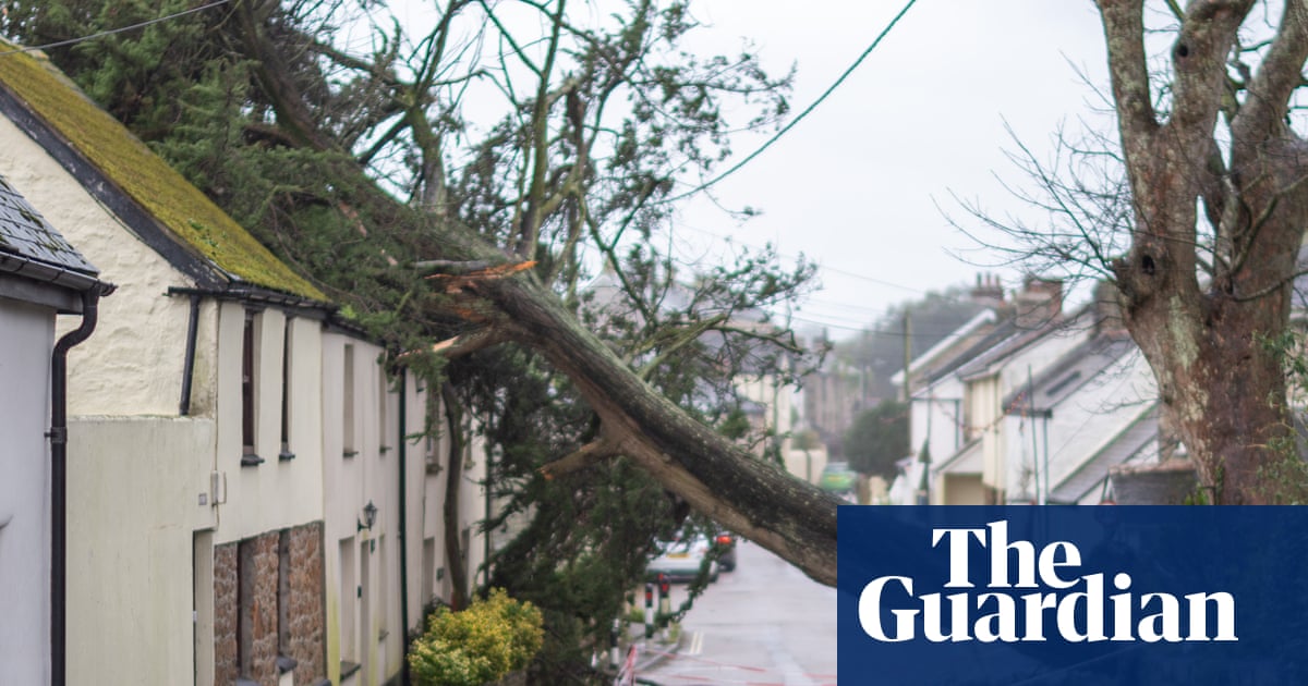 ‘We’re in a bit of a state’: Cornish villagers frustrated by lack of help after Storm Goretti | Cornwall
