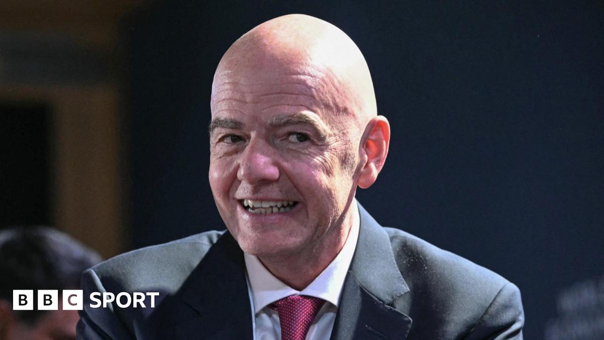 Fifa president Gianni Infantino at the World Economic Forum in Davos, Switzerland