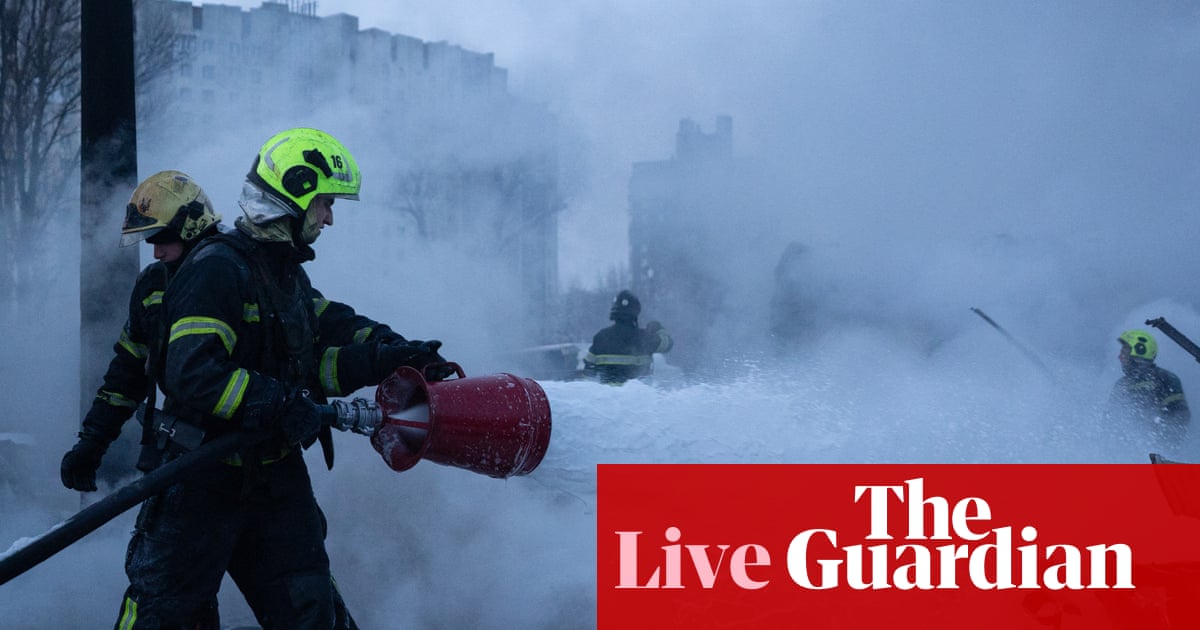 ‘Massive’ Russian strikes on Ukraine hit negotiation table as well as people, Kyiv says – as it happened | Europe