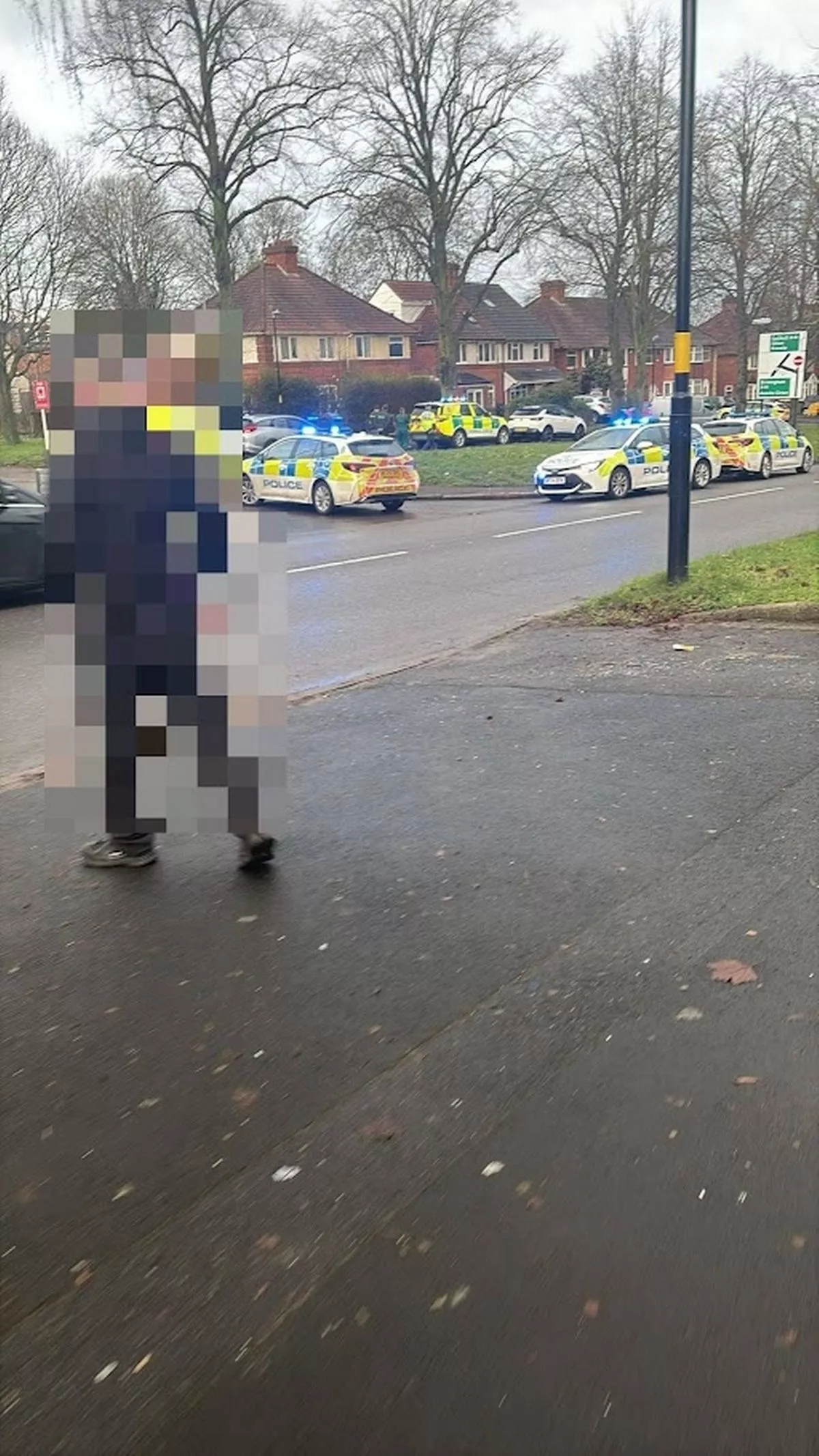 A police incident on Olton Boulevard East, Acocks Green