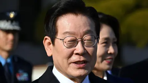 Getty Images Close up photo of South Korean President Lee Jae Myung