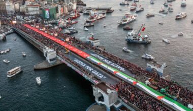 ‘A nation stands against genocide’ in pro-Palestine rally in Istanbul