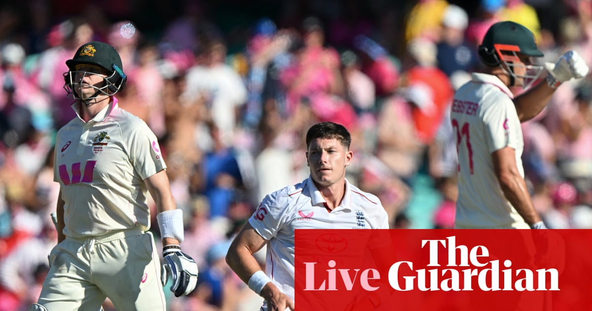 Australia v England: fifth Ashes Test, day three – as it happened | Ashes 2025-26