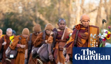 Buddhist monks pass halfway mark on 2,300-mile Walk for Peace through US | North Carolina