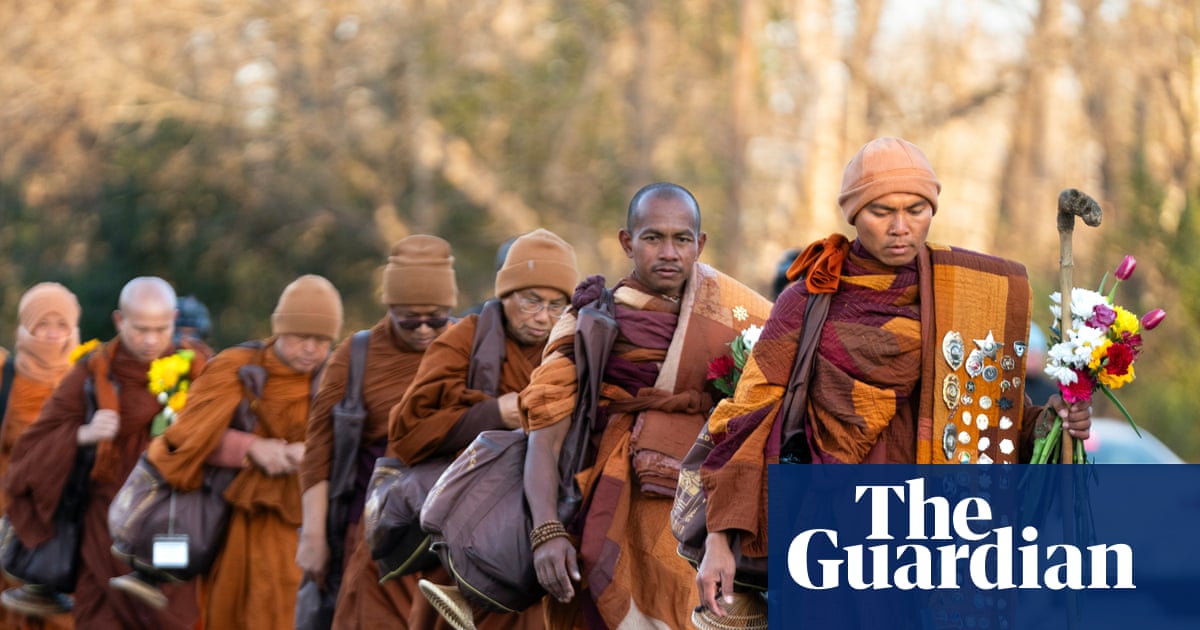 Buddhist monks pass halfway mark on 2,300-mile Walk for Peace through US | North Carolina