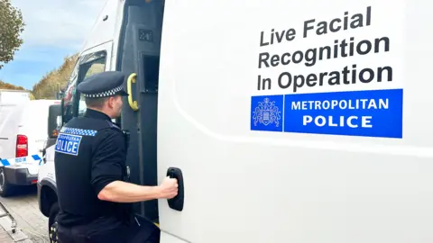 Getty Images  A Live Facial Recognition van in London