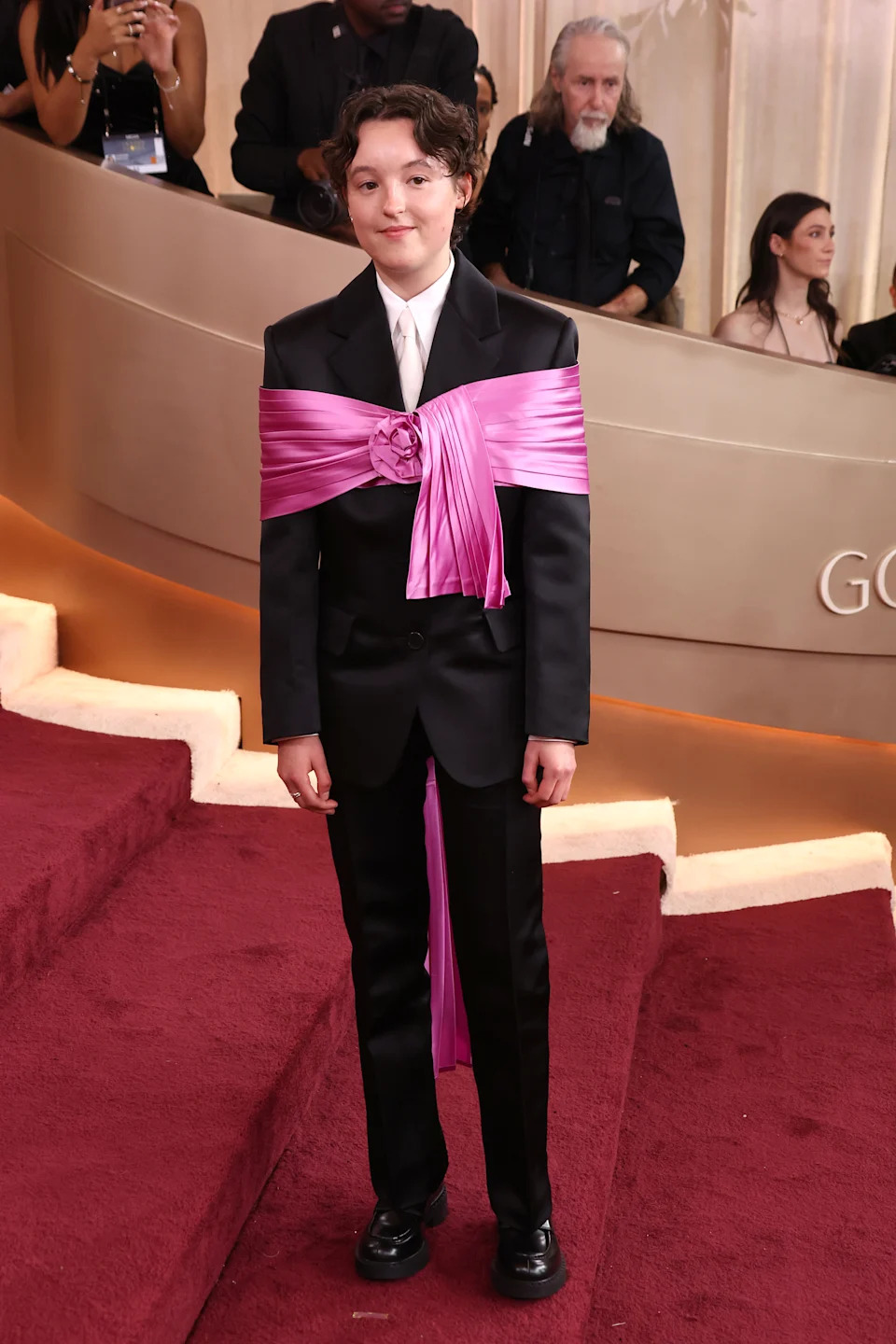 Bella Ramsey at the 83rd Annual Golden Globes held at The Beverly Hilton on January 11, 2026 in Beverly Hills, California. (Photo by Tommaso Boddi/2026GG/Penske Media via Getty Images)
