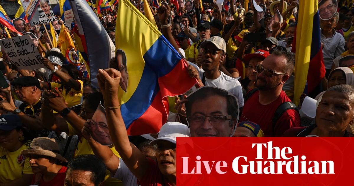 Trump speaks with Petro amid nationwide Colombia protests against US after Venezuela intervention – live | US foreign policy