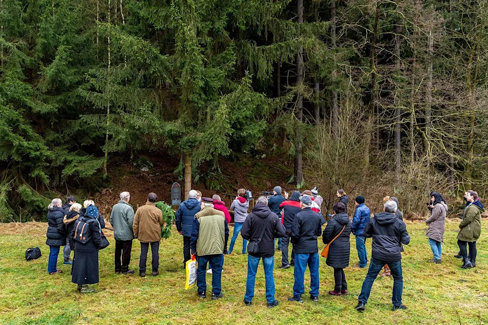 Ondrej Hajek/CTK Photo/Alamy Live News A remembrance ceremony at the crash site in Srbska Kamenice, Czech Republic, in 2022.