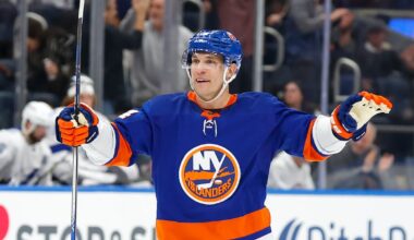 New York Islanders’ Bo Horvat sustains lower-body injury vs. Utah Mammoth