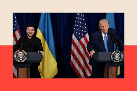 Reuters The President of Ukraine with the US President 