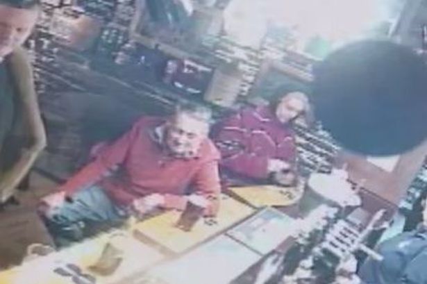 Alexander Key seen on CCTV in the Cobweb Inn at Boscastle in Cornwall