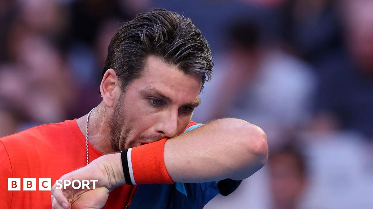 Cameron Norrie reacts during his 2026 Australian Open defeat by Alexander Zverev