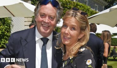 Charles James Spencer-Churchill, The Duke of Marlborough, and Edla Griffiths, The Duchess of Marlborough, attend Cartier Style Et Luxe at the Goodwood Festival of Speed on July 2, 2017 in Chichester
