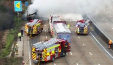 M25 traffic LIVE: Lorry fire sparks motorway closure | UK | News