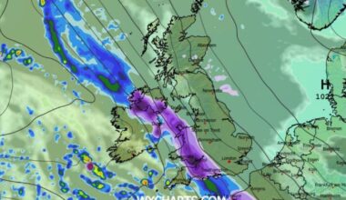 UK weather maps show 500-mile wall of snow with 19 cities hit | Weather | News