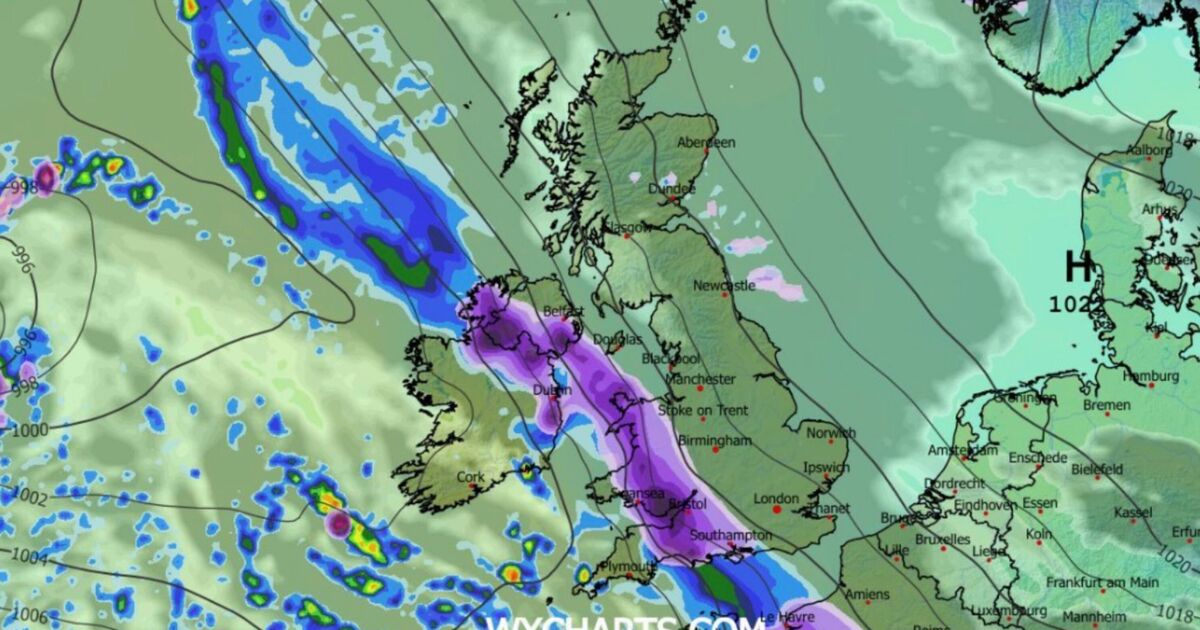 UK weather maps show 500-mile wall of snow with 19 cities hit | Weather | News