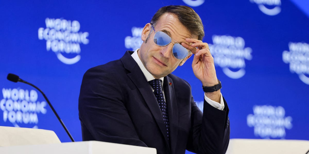 Macron's Shades at Davos Sent Tiny Italian Sunglasses Stock Soaring