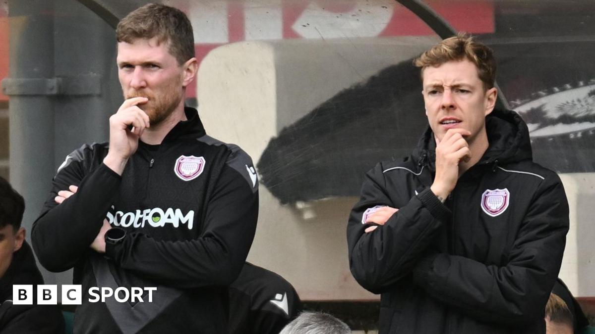 Arbroath co-managers Colin Hamilton and David Gold