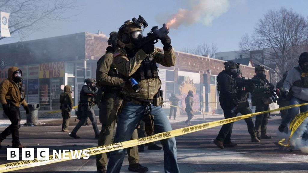 Protests in Minneapolis after man shot dead by immigration agents