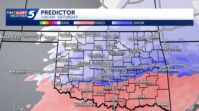 Oklahoma Winter Storm and Snow Timeline oklahoma winter weather projected snow totals
