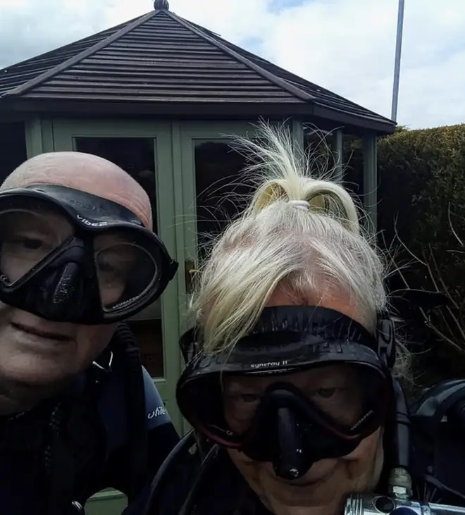 The couple were experienced scuba divers