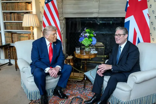 President Donald J. Trump with Prime Minister Keir Starmer in September 2025.