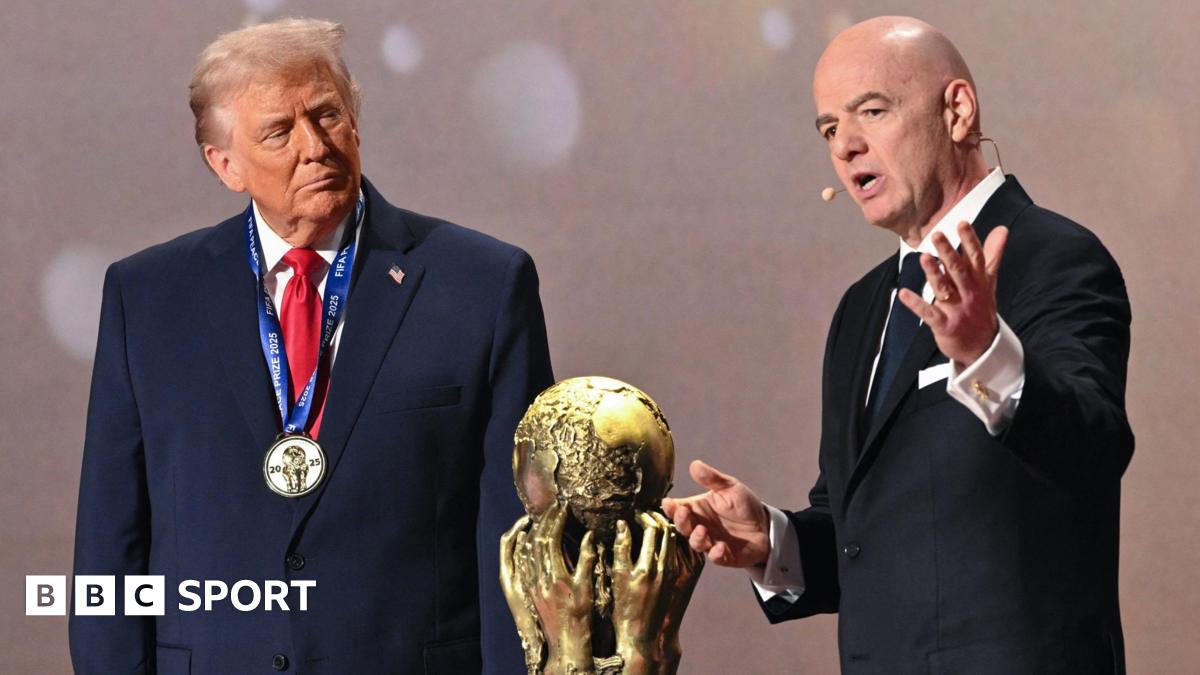Fifa president Gianni Infantino awarded US President Donald Trump the inaugural Fifa Peace Prize in December prior to the draw for the 2026 World Cup