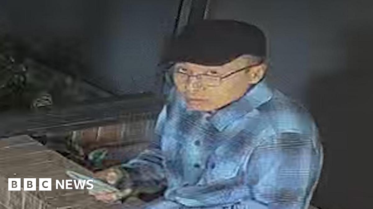 A CCTV image of the man police are hunting