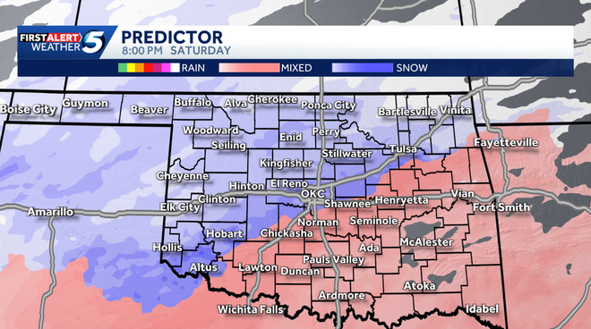 Oklahoma Winter Storm and Snow Timeline oklahoma winter weather projected snow totals