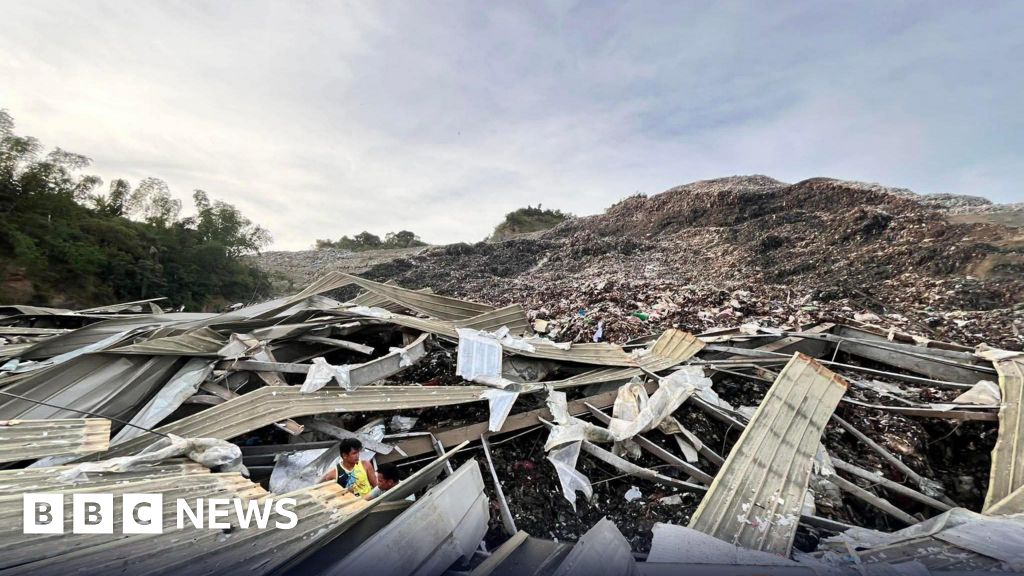 One dead, dozens trapped after giant landfill collapses in Cebu