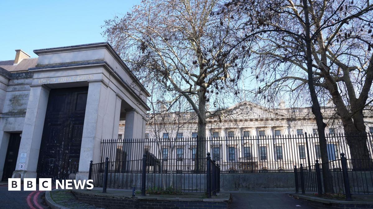 The imposing white stone facade of the former Royal Mint in Tower Hamlets, east London, which China wants to turn into an embassy