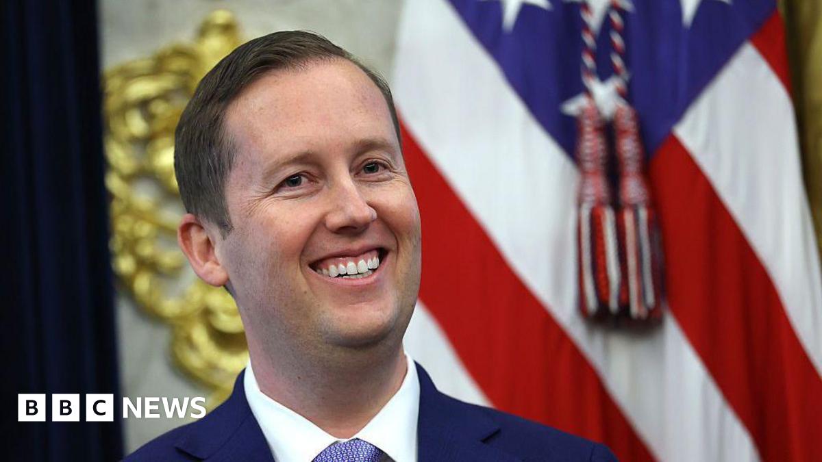 U.S. Ambassador to India Sergio Gor listens as U.S. President Donald Trump delivers remarks during his swearing-in ceremony in the Oval Office of the White House on November 10, 2025 in Washington, DC. In addition to serving as Ambassador to India, President Trump appointed Gor as Special Envoy to South and Central Asia. Gor previously served as Assistant to the President and Director of Presidential Personnel at the White House. (Photo by Anna Moneymaker