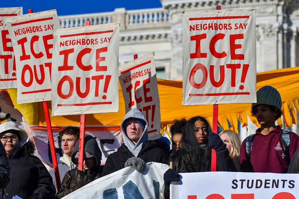 Students at a protest. (Octavio Jones / AFP - Getty Images)